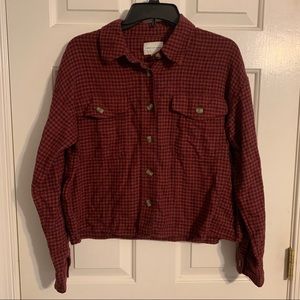 American Eagle flannel button up Size M